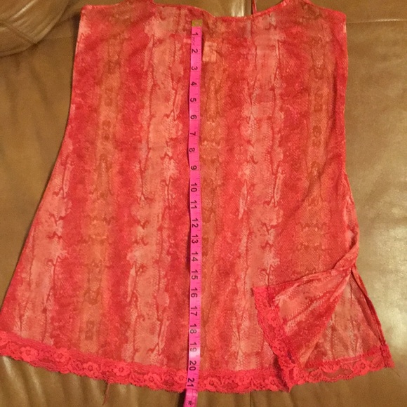 Vintage Victoria’s Secret slip nightgown nightie half sheer size S - Picture 6 of 10